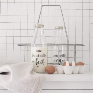 Une bouteille de lait
