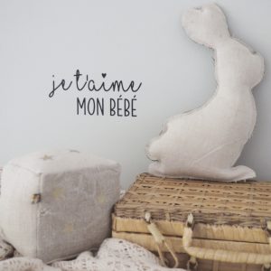 Je t'aime mon bébé