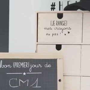 Je range mes crayons