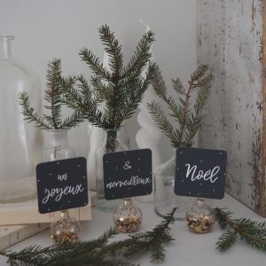 Lot de 3 petites : Un joyeux & merveilleux Noël