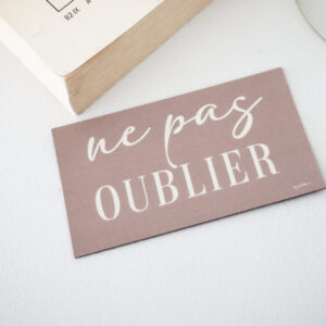 Magnet : ne pas oublier