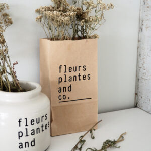 Sachet kraft fleurs plantes and co.