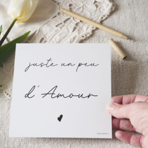 Carte postale Juste un peu d'amour