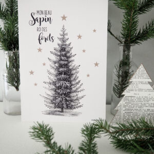 Affichette Mon Beau Sapin