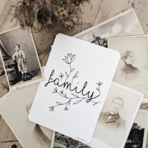 Carte postale Family