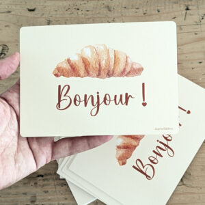 Carte postale Bonjour !