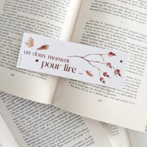 Marque page Un doux moment pour lire