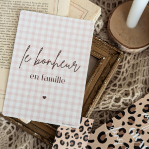 Carte postale Le bonheur en famille