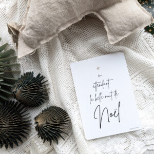 Carte Postale En attendant la belle nuit de Noël