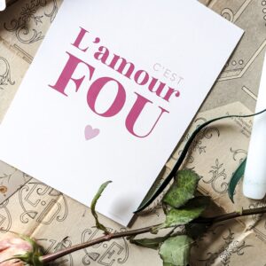 Affichette C'est l'Amour Fou