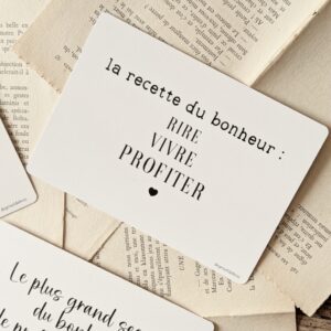 Carte postale La recette du bonheur