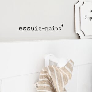 sticker essuie-main