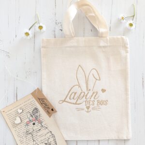 Sac en tissu LAPIN DES BOIS