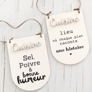 Fanions en bois CUISINE