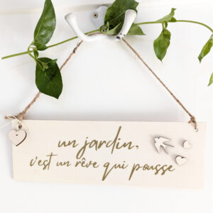 Sticker Un jardin, c'est un rêve qui pousse