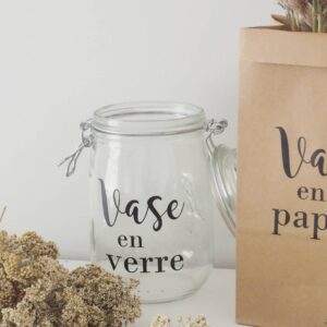 Vase en verre