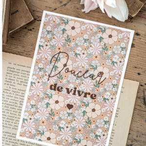 Affichette Douceur de vivre