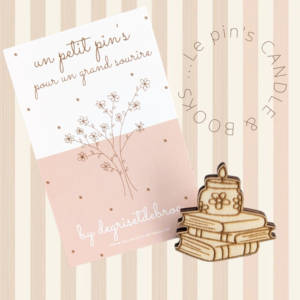 Pin's ou broche Candle & Books