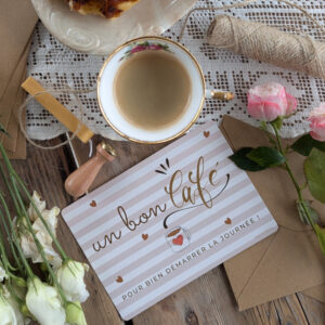 Carte postale Un bon café