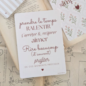 Carte postale Prendre le temps