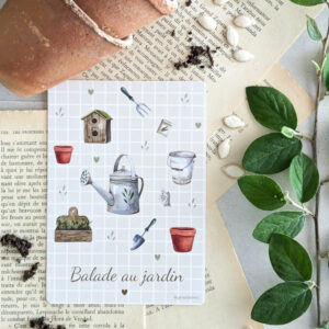 Carte postale Balade au jardin