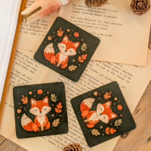 Lot de 3 petites cartes Petit Renard