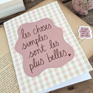 NoteBook Les choses simples sont les plus belles