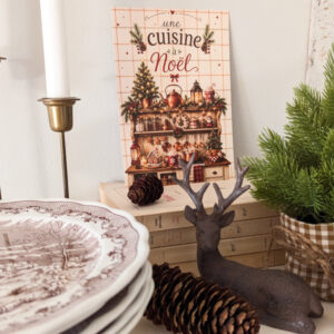 Affichette Une cuisine à Noël